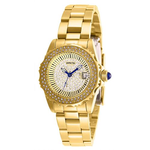 INVICTA 28441 WOMEN’S ANGEL PAVE DIAL GOLD BRACELET SWISS WATCH - Large