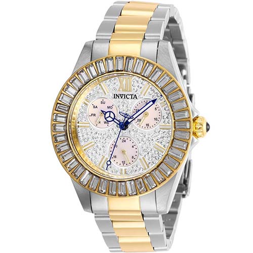 INVICTA 28446 WOMEN’S ANGEL PAVE DIAL TWO-TONE BRACELET WATCH - Large