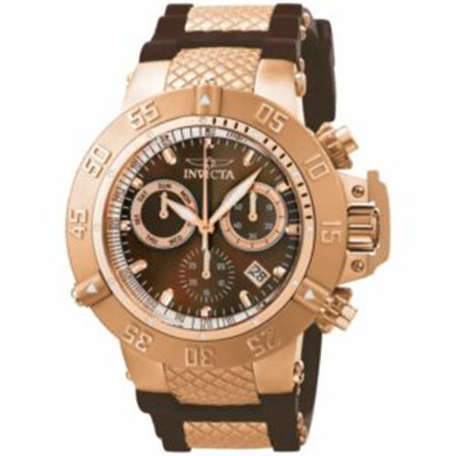 INVICTA 5510 MEN’S SUBAQUA COLLECTION ROSE GOLD-TONE CHRONOGRAPH WATCH - Large