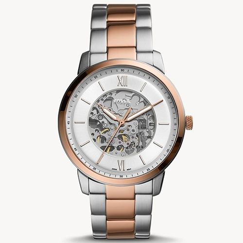 FOSSIL ME3196 MEN’S NEUTRA AUTOMATIC TWO-TONE STAINLESS STEEL WATCH - Large