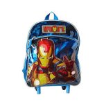 Marvel Iron man 12 Inch Mini Rolling Backpack - Blue