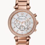 MICHAEL KORS MK5491 WOMEN’S PARKER CHRONOGRAPH ROSE GOLD BRACELET WATCH