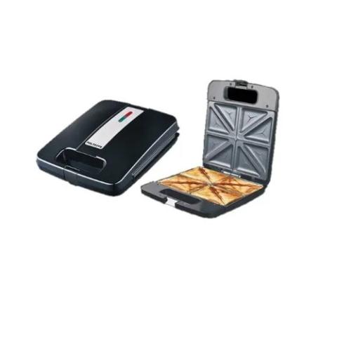 Polystar Sandwich 4 Slices Maker/ Stainless Steel Panel Black Colour/ Power and light Indicator -PVKL-SM604B4