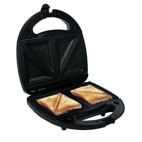 Polystar Sandwich 2 Slices Maker/ Triangle Plate Black Colour/ -PV-SWB830B2