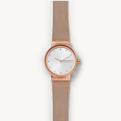 SKAGEN SKW2665 WOMEN’S FREJA ROSE GOLD-TONE STAINLESS STEEL MESH SMALL WATCH - Large