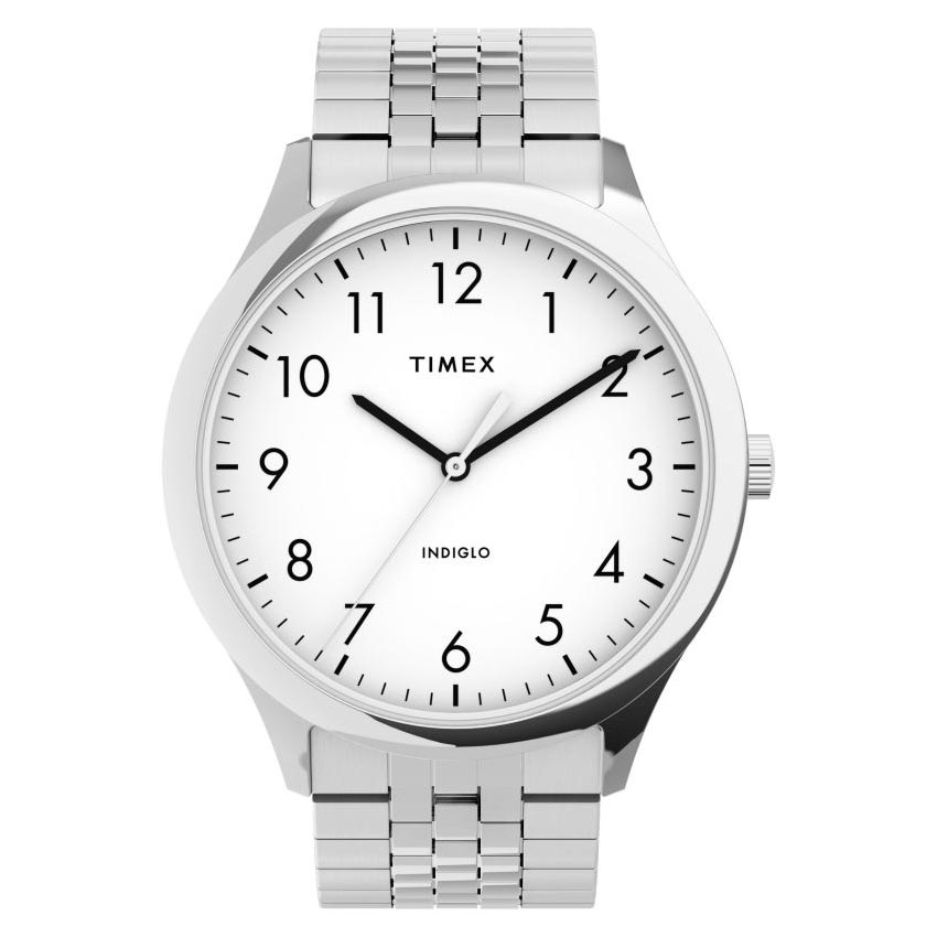 Timex Men’s Easy Reader White Dial Bracelet Small Watch |TW2U39900| - Medium