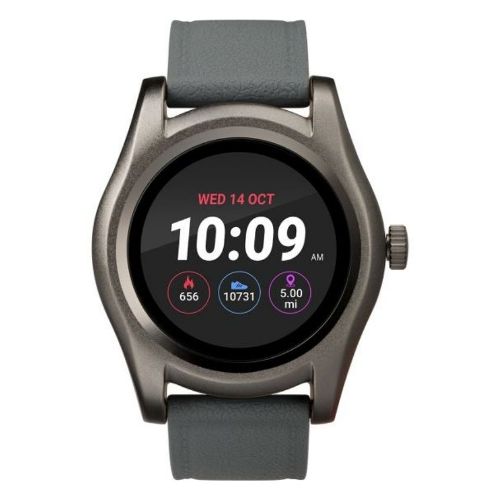 TIMEX T5M316 UNISEX ICONNECT ROUND GREY SILICONE SMARTWATCH