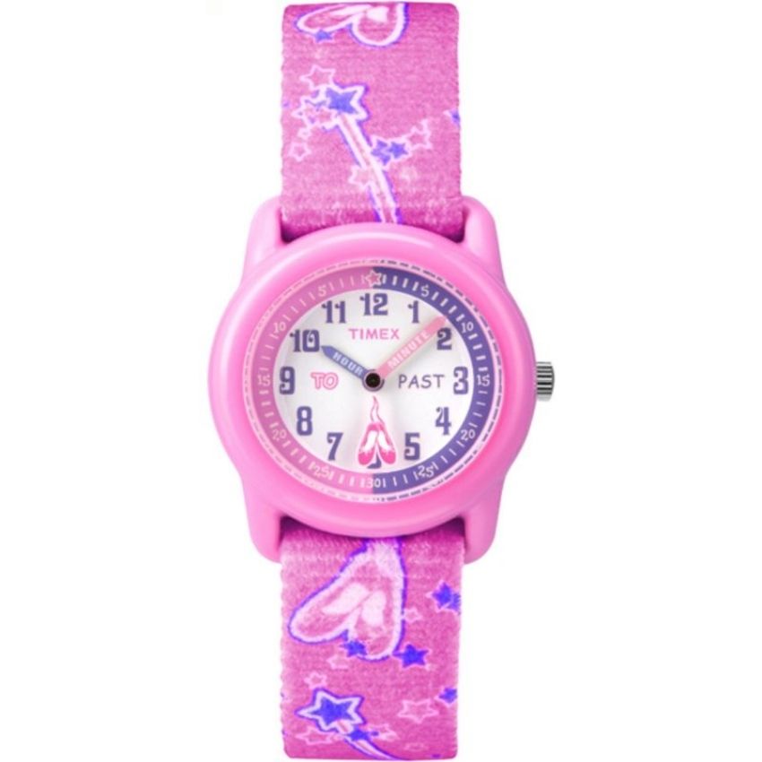 Timex Girl’s Time Teacher Ballerina Fabric Band Analog Watch |T7B151| - Medium