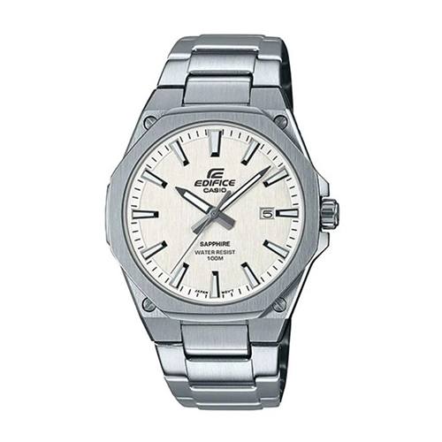 CASIO EDIFICE EFR-S108D-7AVUDF MEN’S QUARTZ WHITE DIAL STEEL BRACELET ANALOG STAINLESS STEEL - Large