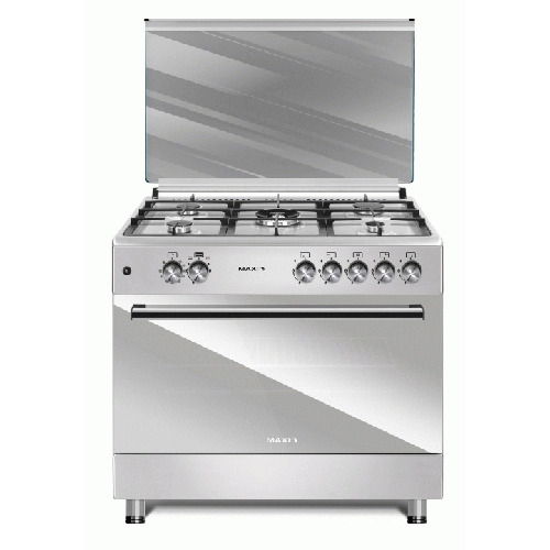 MAXI Gas Cooker 5 Gas Style 60*90 (5B) INOX | Oven Burner UP and Down