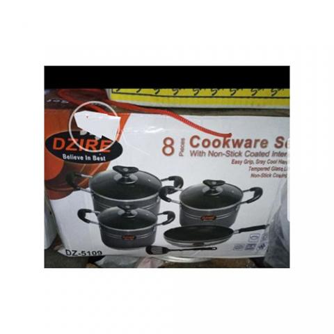 DZIRE 8 PIECES COOKWARE SETS + Free SPOON