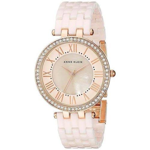 Anne klein ceramic clearance watch with swarovski crystals