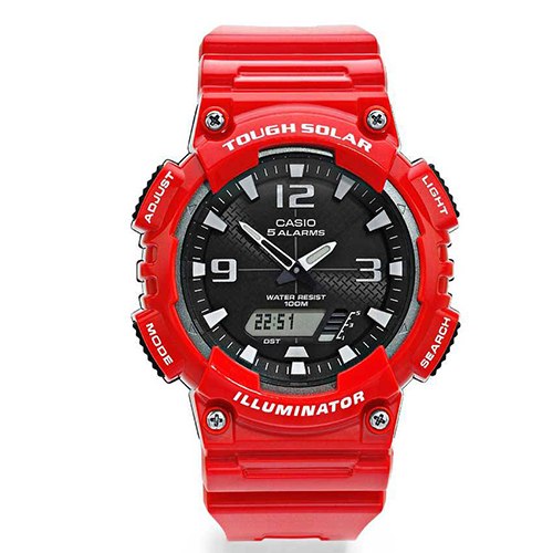 Casio AQS810WC-4AV Men’s Red Analog-Digital Quartz Watch