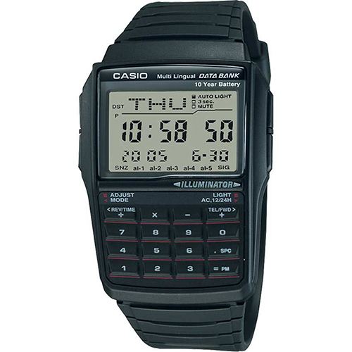 Casio DBC32-1A Men’s DataBank Black Digital Small Size Watch