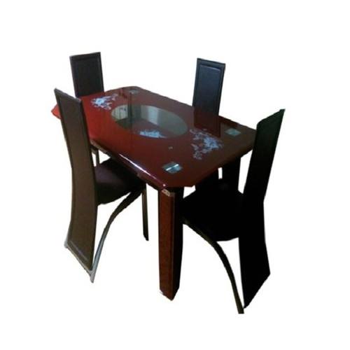 Dining Table with 4 Chairs (Brown)Dining Table with 4 Chairs (Brown)