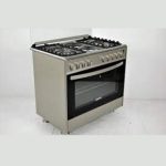 AEON |FF9422GBZM| 90X60 SERIES 4 GAS DOUBLE BURNER + 2 ELECTRIC HOT PLATE INOX & SILVER BODY