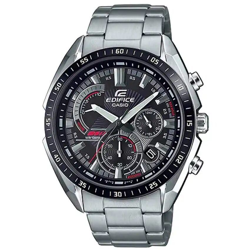 CASIO GENT’S EFR-570DB-1AVUDF EDIFICE BLACK DIAL CHRONOGRAPH WATCH