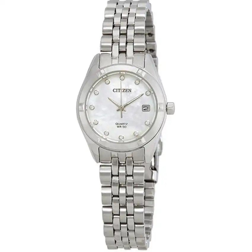 CITIZEN EU6050-59D WOMEN’S ANALOG QUARTZ DIAMOND ACCENT SMALL WATCH