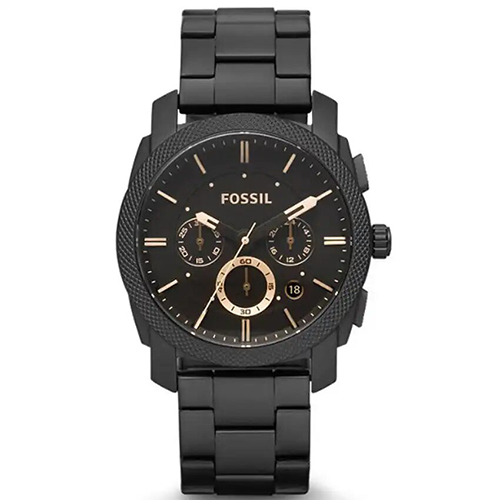 FOSSIL FS4682 MEN’S MACHINE CHRONOGRAPH BLACK BRACELET WATCH