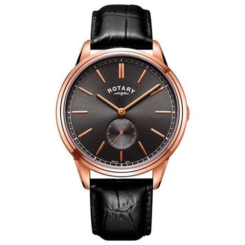 ROTARY GS02942/01 MEN’S ROSE GOLD CASE AUTOMATIC SKELETON WATCH