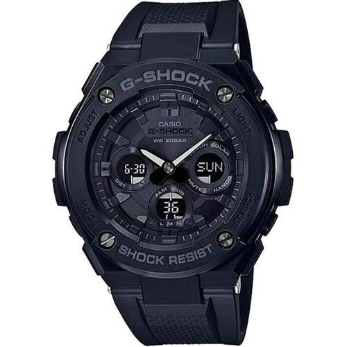 CASIO GST-S300G-1A1DR GENTS G-SHOCK ANALOG DIGITAL SOLAR BLACK RESIN WATCH