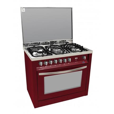 SCANFROST GAS COOKER – PRG96G2G | 90X60 CMS PEARL BLACK 5 BURNER