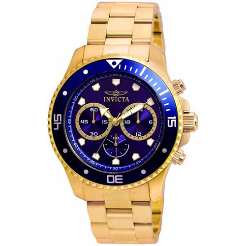 Invicta 21789 Men’s Pro Diver Quartz Chronograph Blue Dial Watch - Large