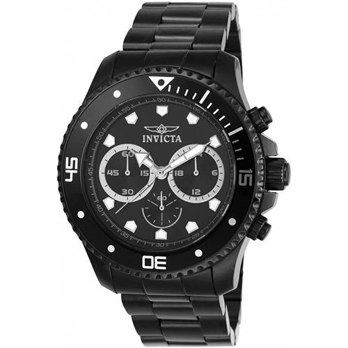 Invicta 21792 Men’s Pro Diver Quartz Chronograph Black Dial Watch