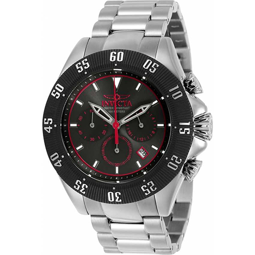 Invicta 22395 Men’s Speedway Quartz Chronograph Gunmetal, Black, Red Dial Watch