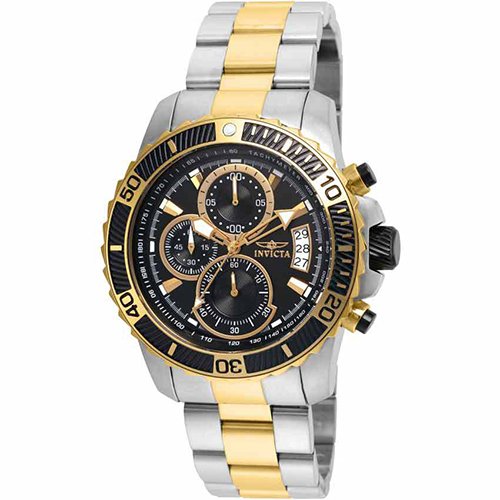 Invicta 22418 Men’s Pro Diver Quartz Multifunction Black Dial Watch