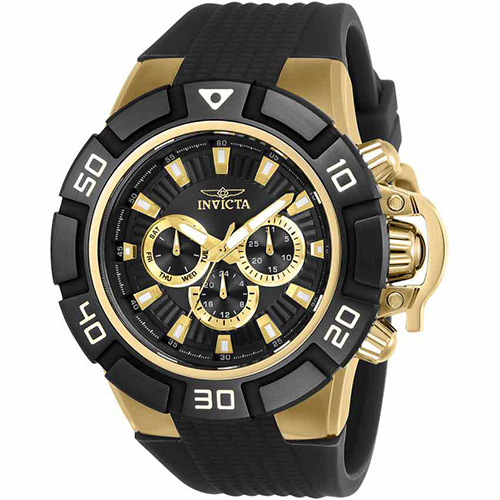 Invicta 24388 Men’s I-Force Multi-Function Black Dial Silicone Large size Watch