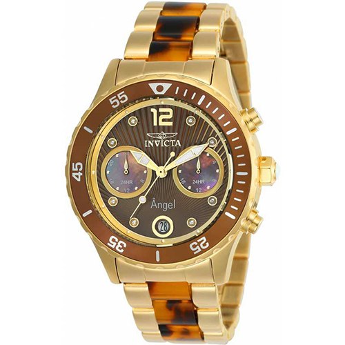 Invicta 24706 Women’s Angel Quartz Multifunction Brown Dial Watch