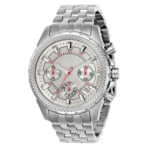 Invicta 7096S Men’s Signature Quartz Chronograph Silver Dial Watch