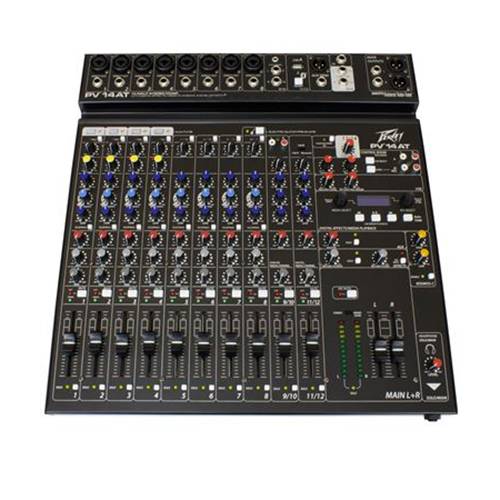 PV 14 AT Compact 14 Channel Mixer with Bluetooth and Antares Auto-Tune