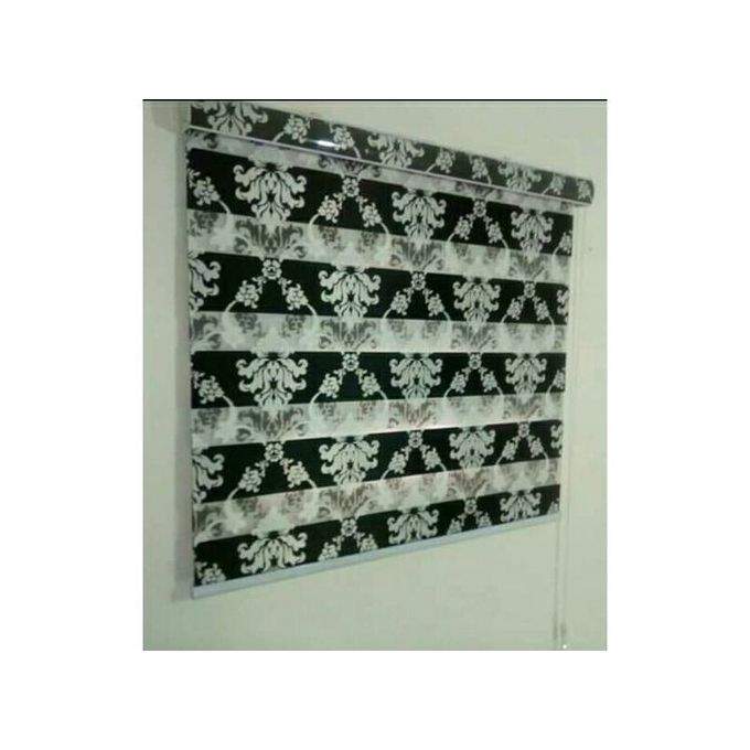 Zebra Roller Blinds-Fabric 084 ...mini (W3ft x L4ft) large (W7ft x L5ft) medium (W5ft x L5ft) - Large