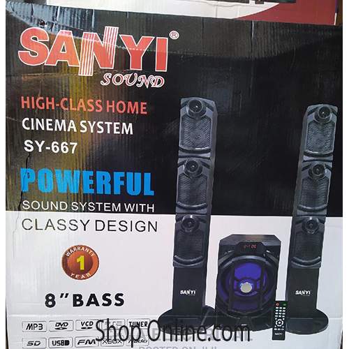 SANYI HOME CINEMA POWER AUDIO CINEMA SYSTEM - SY 667