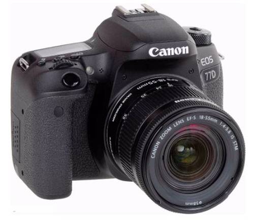 Canon Professional Digital DSLR Camera EOS 77D with 18-135mm Lens (DAME) - Black
