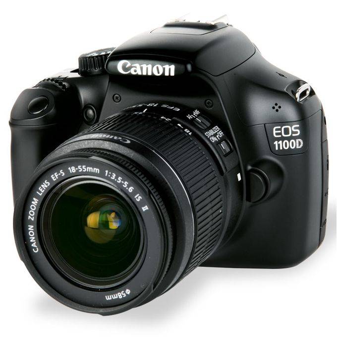 Canon Professional Digital DSLR Camera EOS 1100D 18-55mm (DAME) - Black