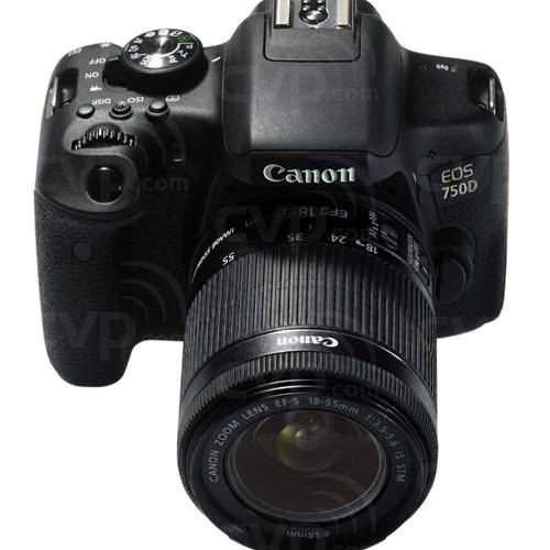 Canon Professional Digital SLR Camera EOS 750D with 18-55mm Lens (DAME) - Black