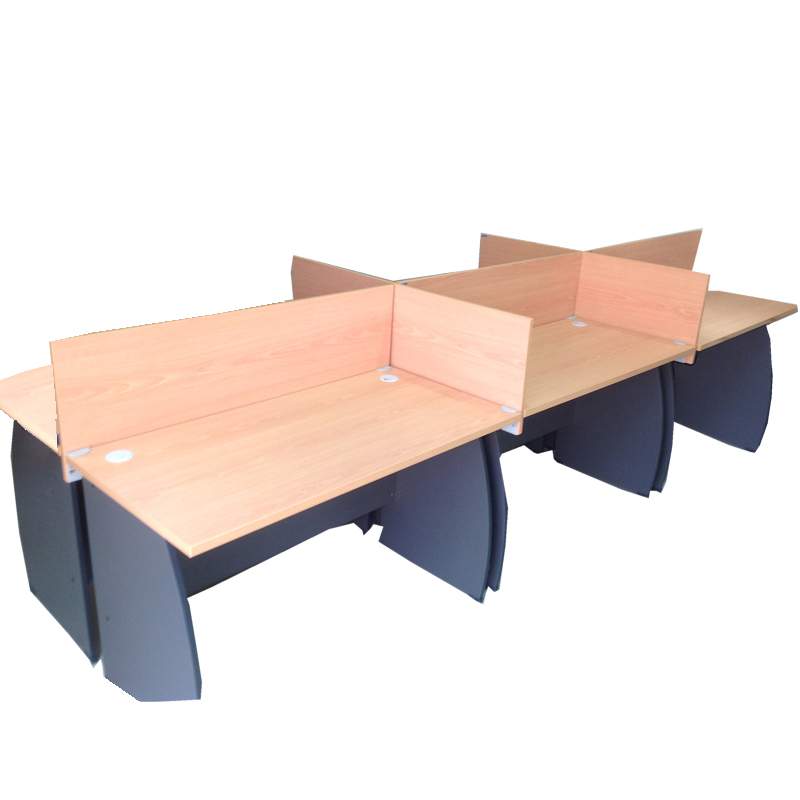 6-Man Workstation/Wooden Legs (240cm by 120cm)