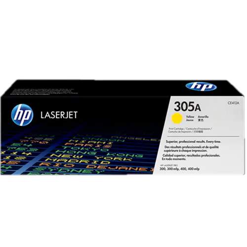 HP 305A Yellow Original LaserJet Toner Cartridge (CE412A)