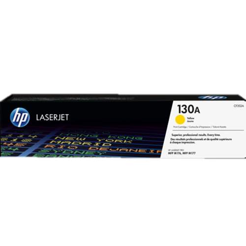 HP 130A Yellow Original LaserJet Toner Cartridge (CF352A)