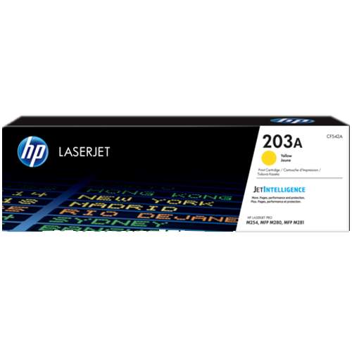 HP 203A Yellow Original LaserJet Toner Cartridge (CF542A)