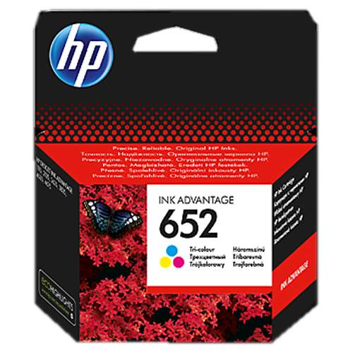 HP 652 Tri-color Original Ink Advantage Cartridge (F6V24AE)