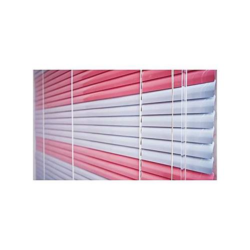 CLASSY ALUMINUIM WINDOW BLIND - PINK AND WHITE 072 ...mini (W3ft x L4ft) large (W7ft x L5ft) medium (W5ft x L5ft)