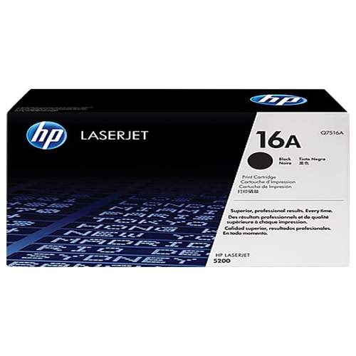 HP 16A Black Original LaserJet Toner Cartridge (Q7516A)