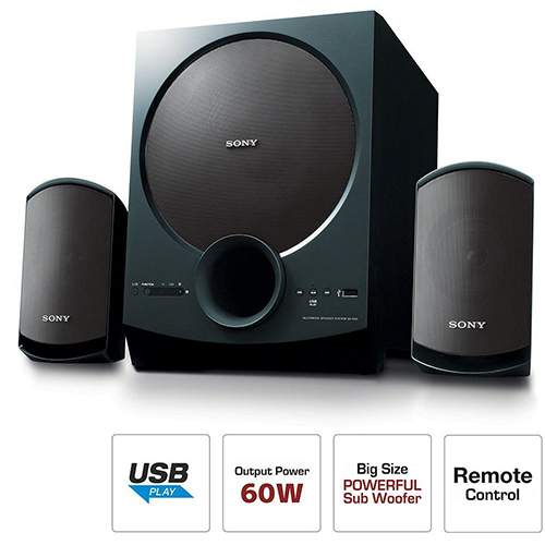 Sony 2.1ch Home Theatre Satellite Speakers SA-D20 (SC)