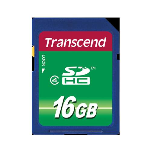 Transcend 16 GB High Speed SDHC Class 4 Flash Memory Card TS16GSDHC4