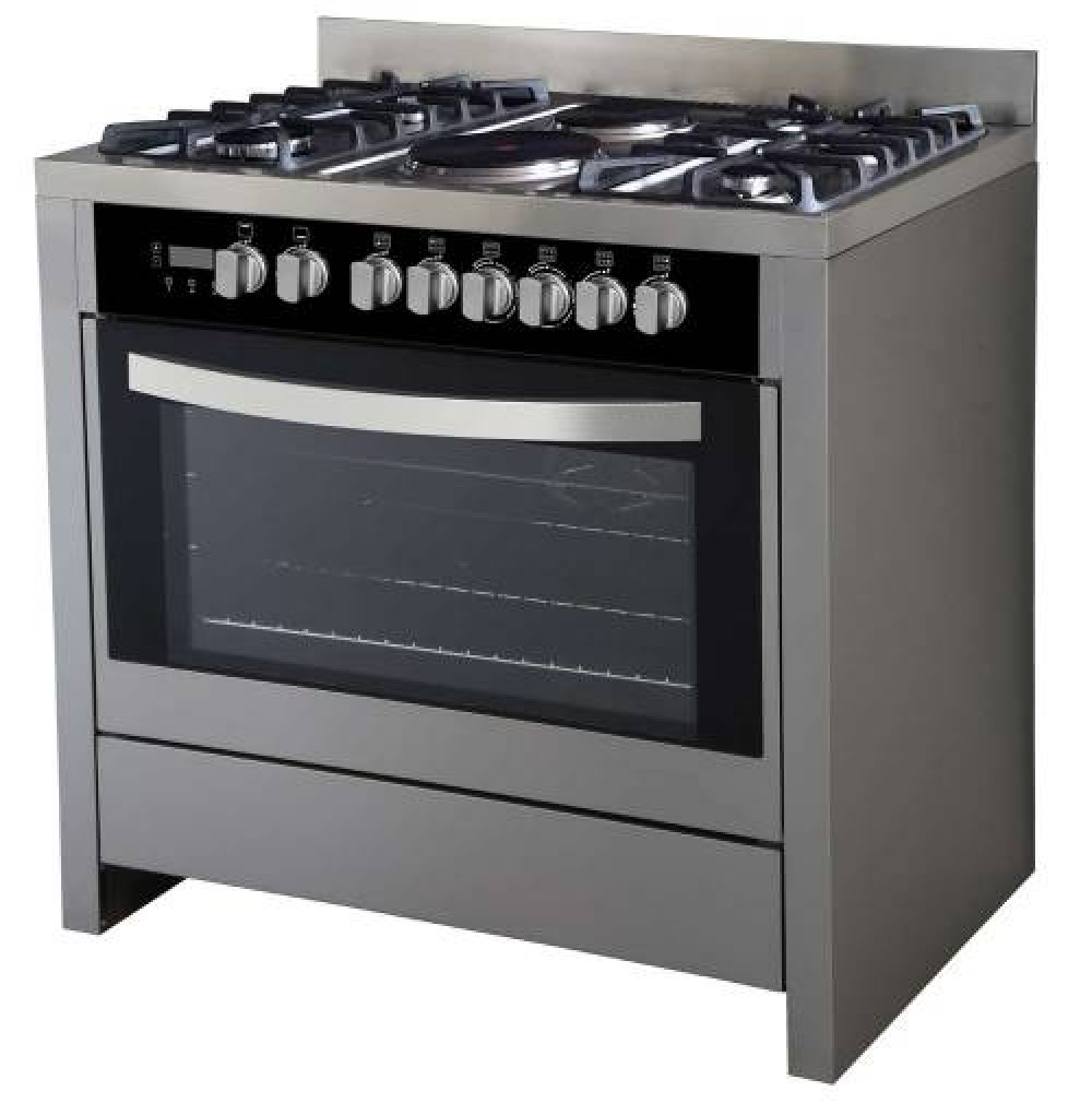 Scanfrost 90x60 5 Gas Burner Cooker Stainless Steel|Gas Oven- SFC9502SS