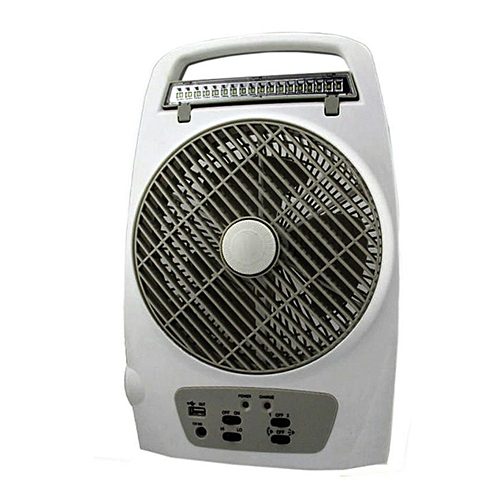 Lontor Rechargeable Multifunctional Box Fan with LED Light - CTL-CF029